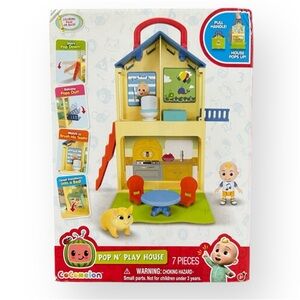 Cocomelon Pop n’ Play House Playset 7pc- NEW